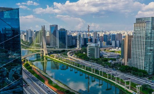 city skyline brazil sao paulo