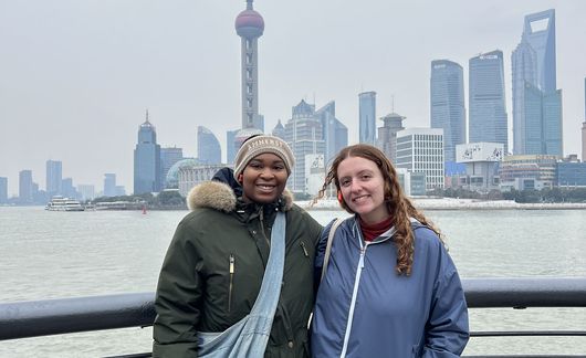 shanghai skyline students