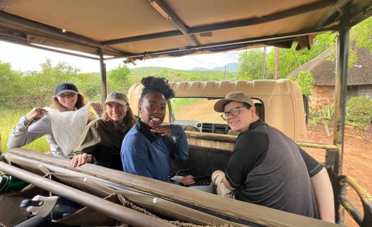 gaborone student safari truck ride