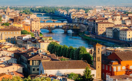 florence-bridges-skyline-morning