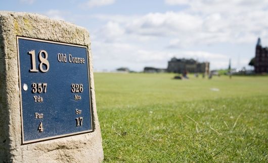 golf marker in scotland