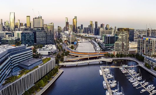melbourne-docklands-yara-river-sunset