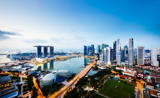 singapore-central-business-district-skyline-dusk