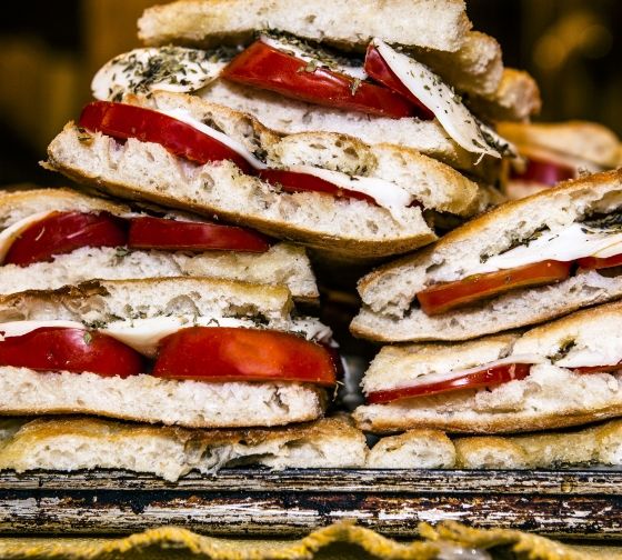 Florence caprese sandwhiches