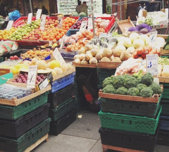 dublin ireland fruit stand outside