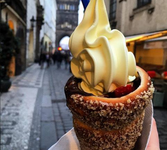 ice cream cone prague czech republic