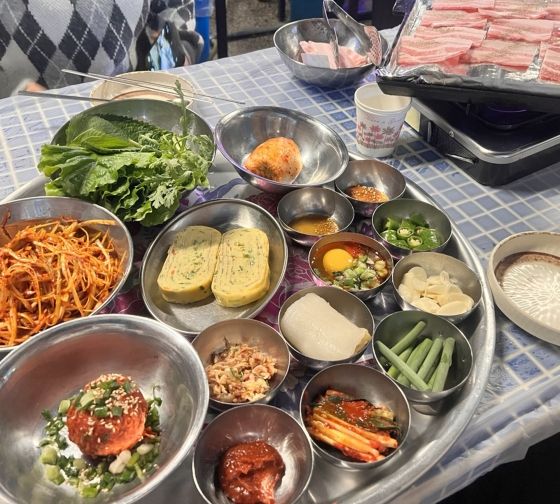 korean bbq meal plate