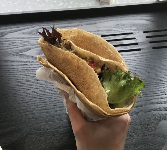 copenhagen crepe with veggies