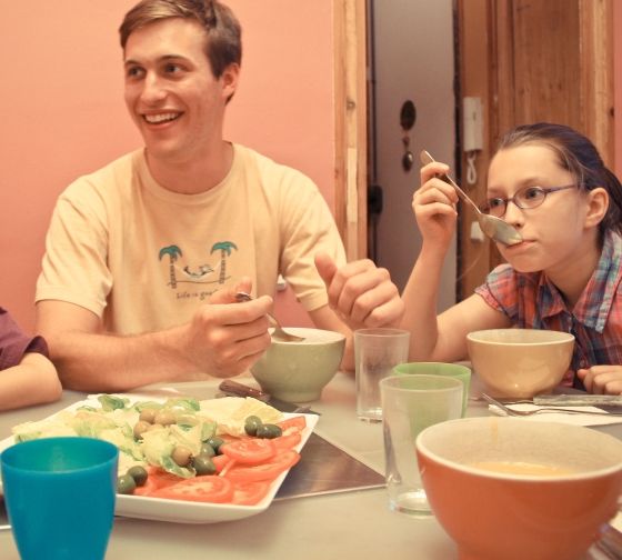 host brother family meal barcelona spain