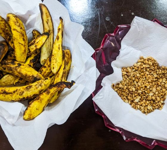 Legon plantains and nuts