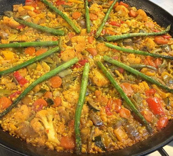 barcelona paella plate