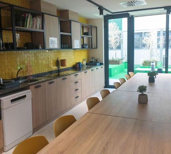 barcelona housing youniq dorm shared kitchen