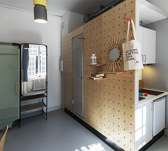 copenhagen housing basecamp city dorm kitchen bath