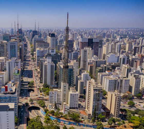 aerial view sao paulo