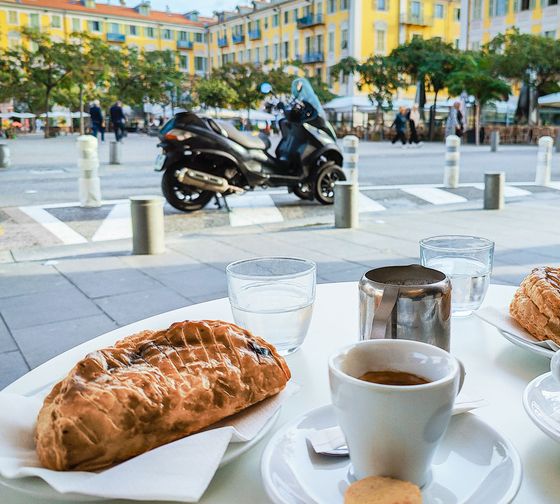 Nice France breakfast