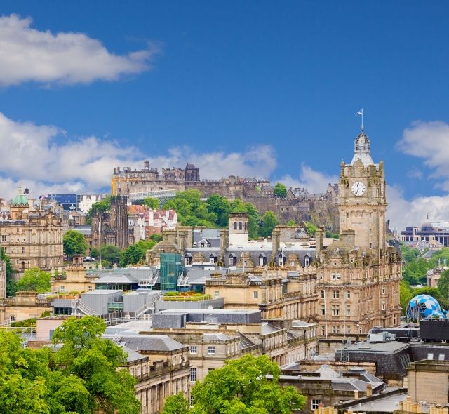 Edinburgh skyline during the day