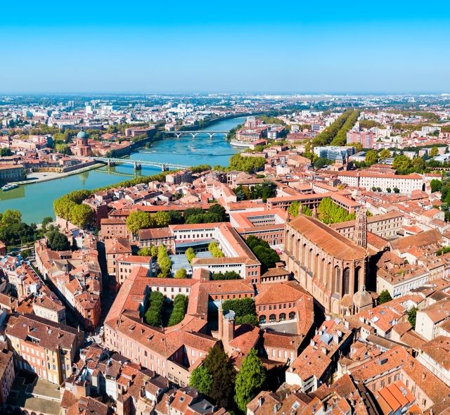 toulouse city aerial