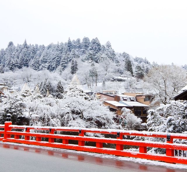 winter kyoto japan snow