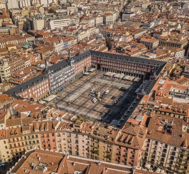 Madrid Plaza Mayor aerial