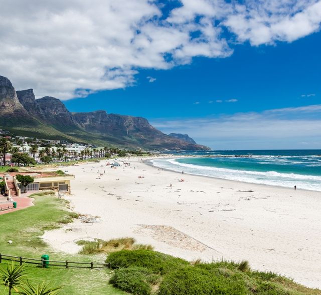 cape town aerial view coastline