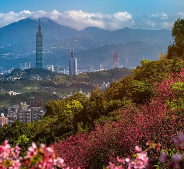 downtown taipei taiwan city view