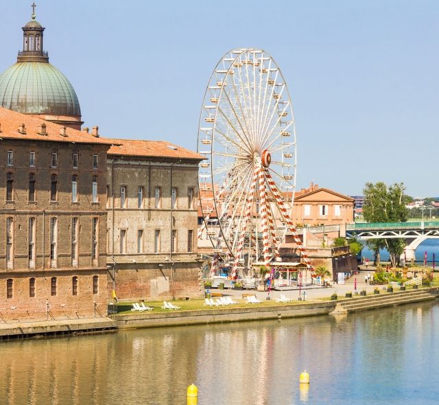 toulouse ferris wheel river