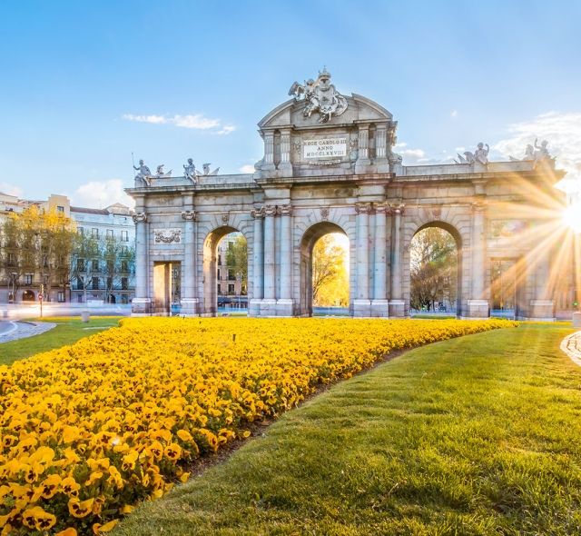 Alcala gate on a sunny day