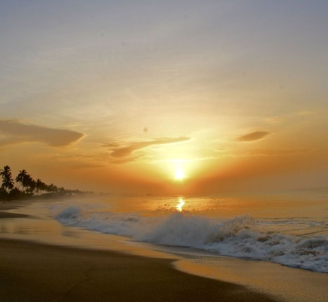 legon beach sunset