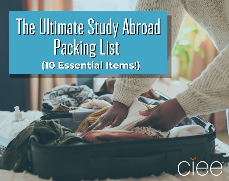 study abroad packing list