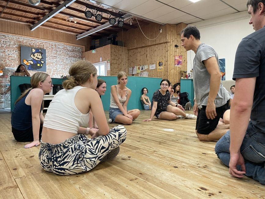 Hip hop class in France