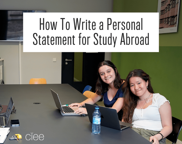 how to write study abroad personal statement