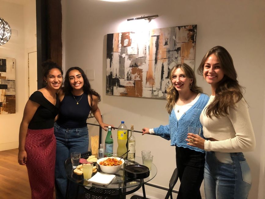Dinner with new friends in Madrid!