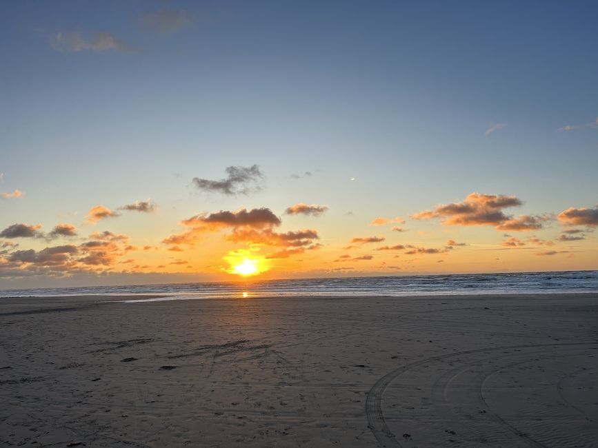 A sunset over the North Sea 