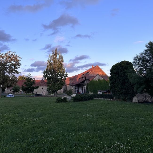 A wing of the Kloster in the evening 