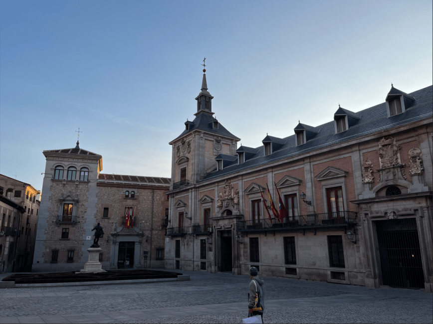 A medieval-looking building