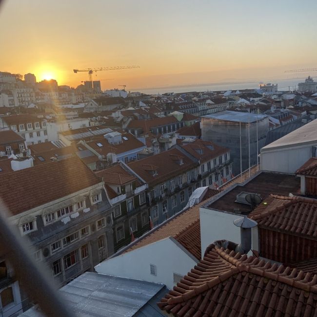 abroad sunset portugal