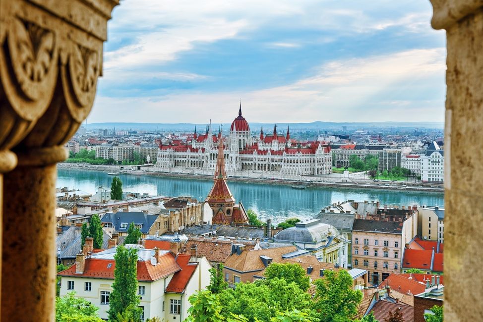 Panoramic View of Budapest Hungary