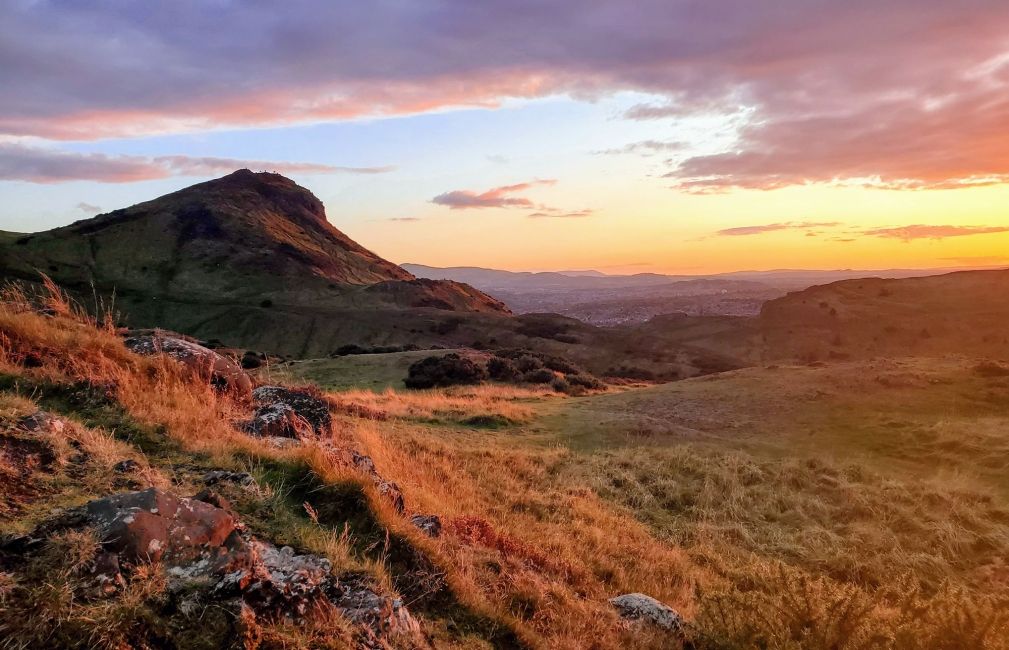 edinburgh scotland sunset