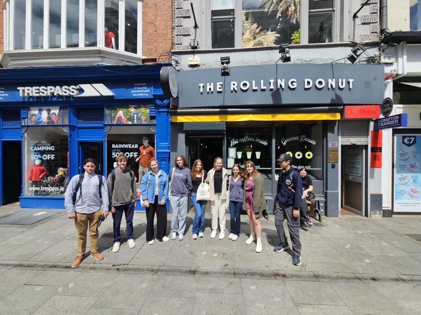Visiting Rolling Donut Shop 