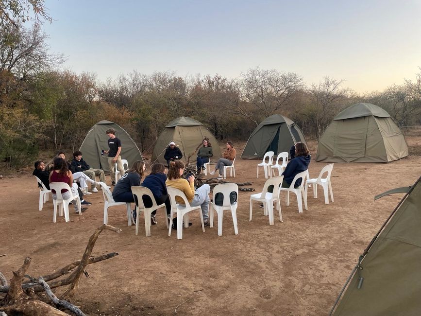 camping in the bush