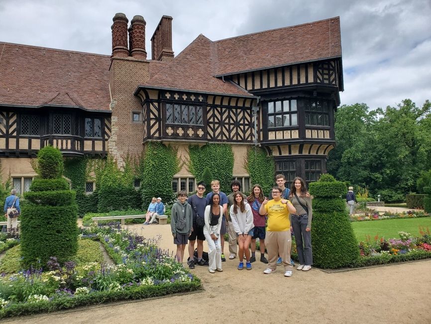 Gathered in the gardens
