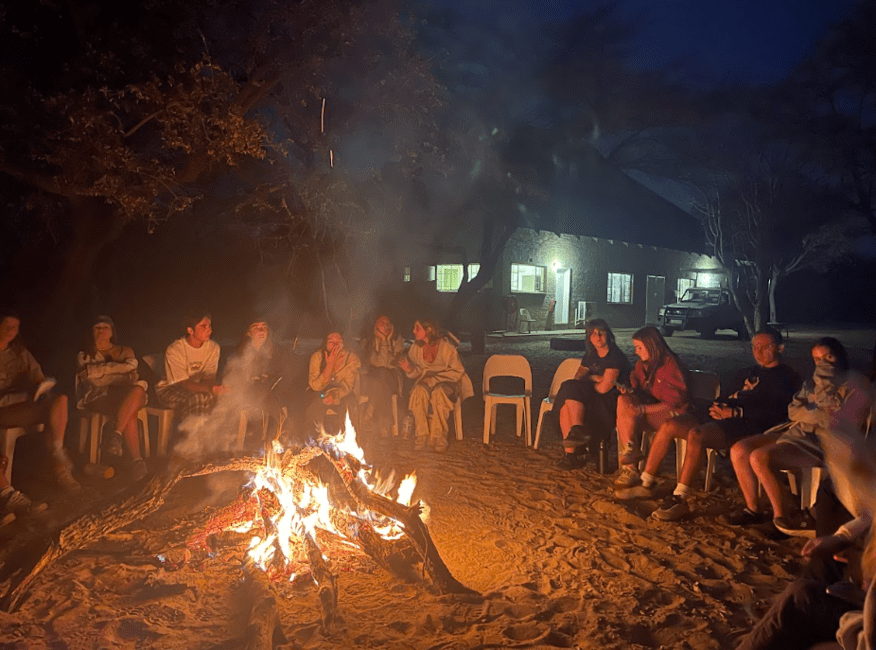 Debate time by the fire.