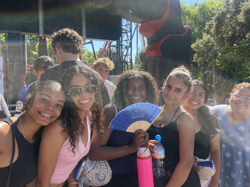 Having fun with friends
