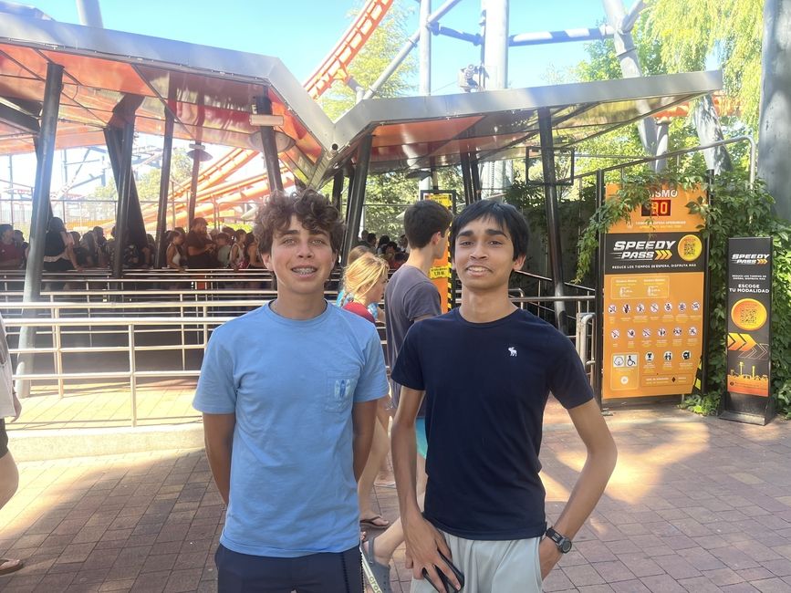 Having fun with friends