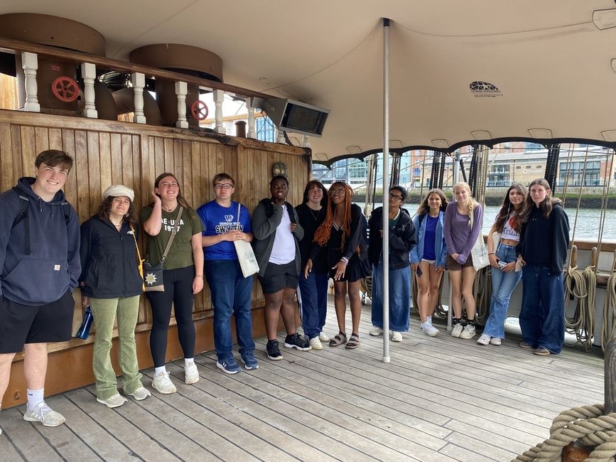Students tour the Jeanie Johnston