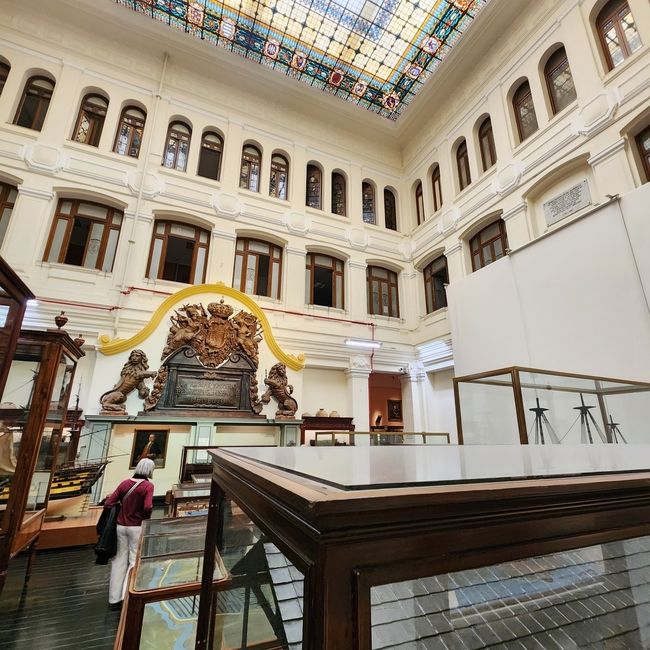 Inside the naval museum