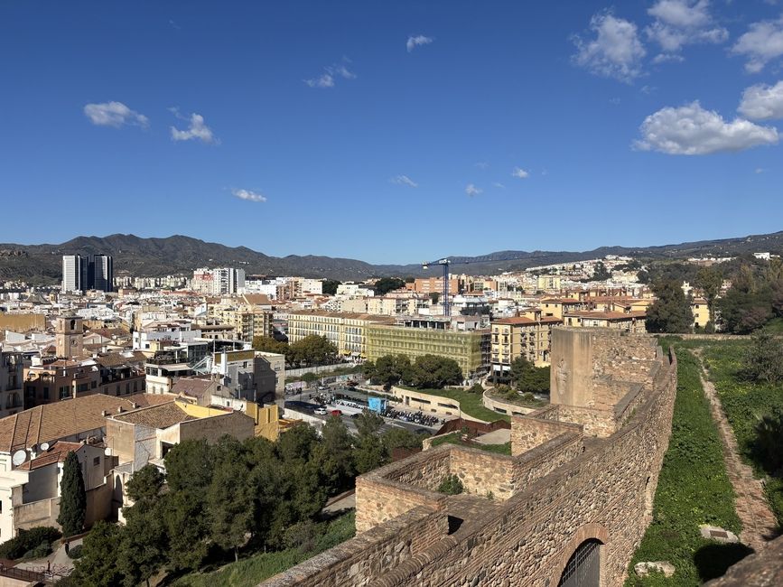 An aerial view of the city of Málaga, Spain