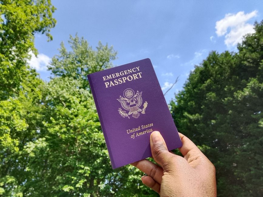A picture of an emergency passport 