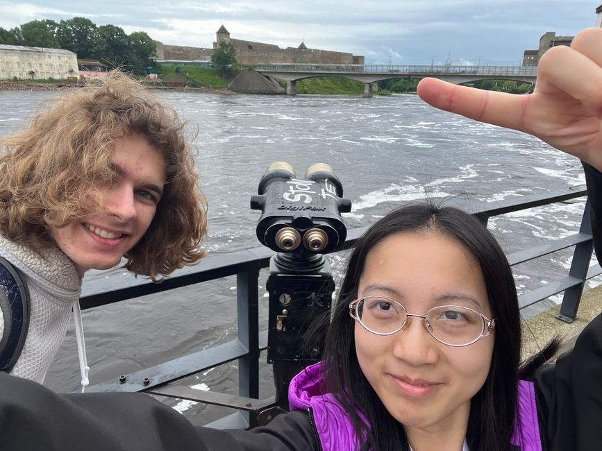 students exploring