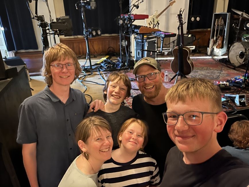 My family and I at a concert 